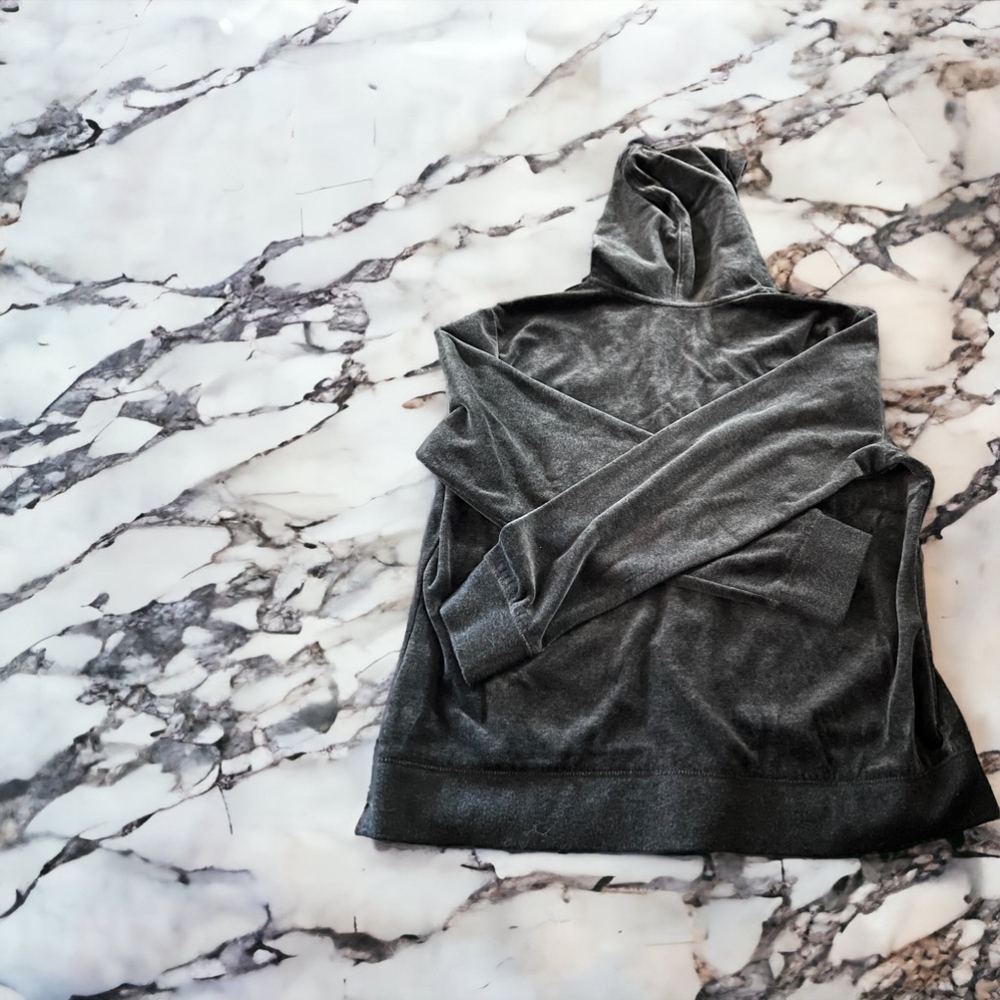 New York & company‎ zip up velour hoodie - Picture 2 of 5
